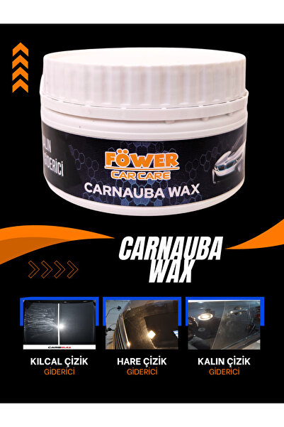 föwer Araba Çizik Giderici Pasta Cila Çizik Alıcı Carnauba Wax Oto Araç Parlatıcı Oto Bakım 270ml