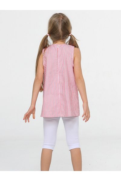 Casabony Cat Themed Woven Fabric Designed, Girl's Tunic & Leggings Set