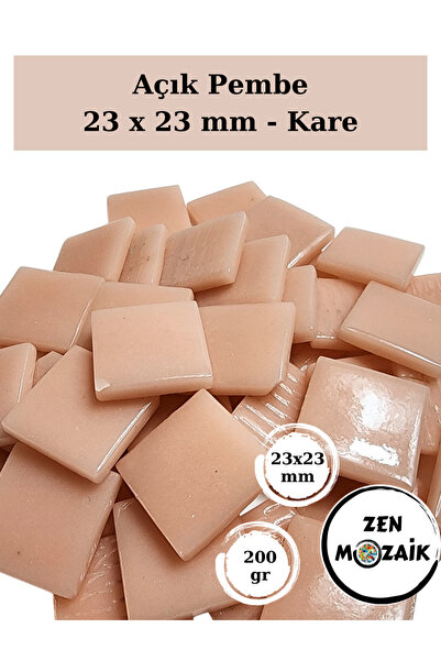 Zen Mozaik Sanatsal Mozaik Çalışmalarınız için 23 x23 mm - Kare Cam Mozaik Taşı