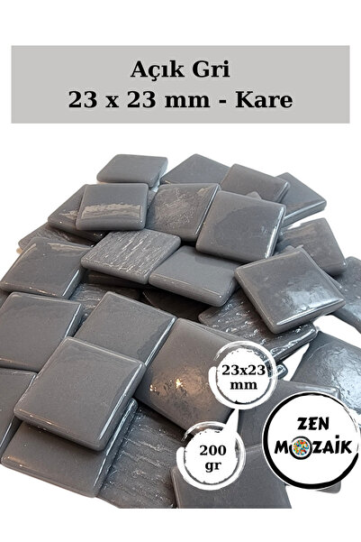 Zen Mozaik Sanatsal Mozaik Çalışmalarınız için 23 x23 mm - Kare Cam Mozaik Taşı