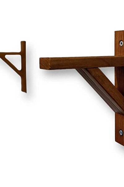 ElaWoodWorking Dekoratif Raf Ayağı 2'li Paket, Raf Montaj Aparatı, Ahşap Raf ...