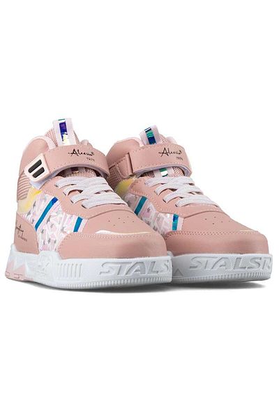 Alessio Girl's Sneakers Basketball/ Light Comfort Anatomical Sole Elastic Velcro Sneakers Sports Shoes