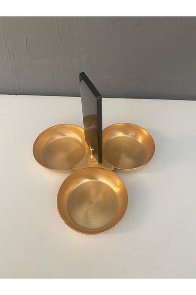 İkram Dünyası Gold Snack Bowl