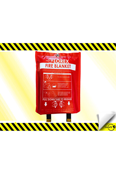 LOREX Lr-fb1015cp Çantalı Premium Yangın Battaniyesi, Çantalı ,100cm X 150cm.