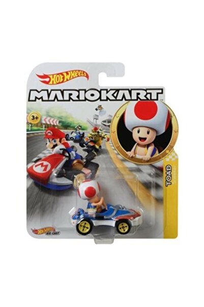 HOT WHEELS Mario Kart Karakter Araç Toad Gbg25 Gbg30 Lisanslı Ürün