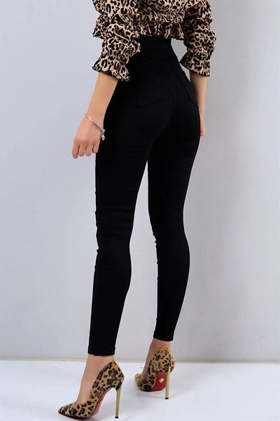 CurcunaShop Lemon Women's High Waist Skinny Leg Lycra Denim Skinny Leg Jeans