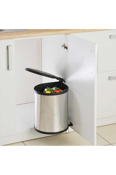 Nettekaçmaz Dolap İçi Çöp Kutusu Siyah 11 lt