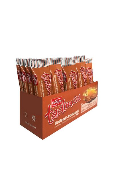 Tadım Orange Bar with Almonds 20 Pieces Box 20X30 Gr Product