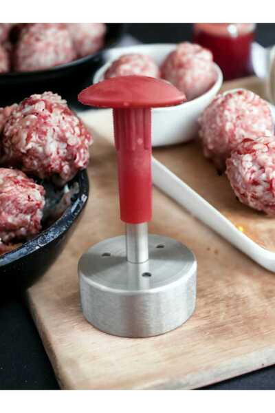 KURCH Hamburger Presi Köfte Basma Kalıbı 6 Cm (15-25 GR) Paslanmaz Mini Burger