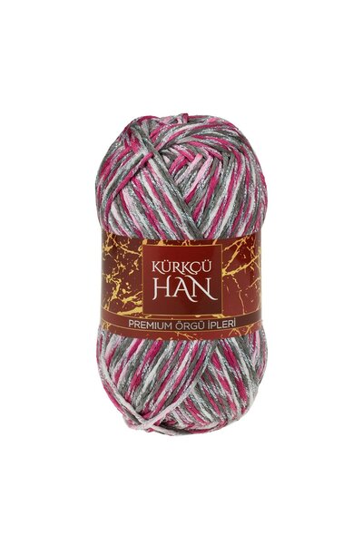Kürkçü Han Elmas 100gr 190m Simli Örgü İpi SM105