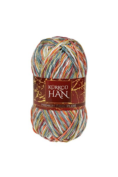 Kürkçü Han Elmas 100gr 190m Simli Örgü İpi SM106