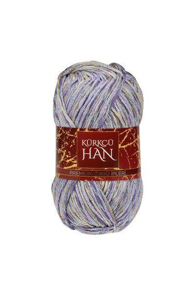Kürkçü Han Elmas 100gr 190m Simli Örgü İpi SM104