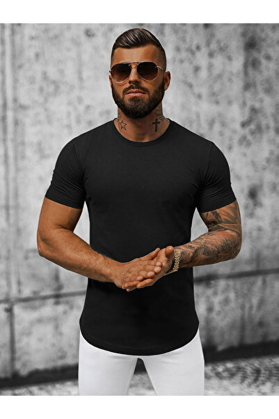 buğlem collection Crew Neck Oval Skirt Lycra Single Jersey Men's T-Shirt