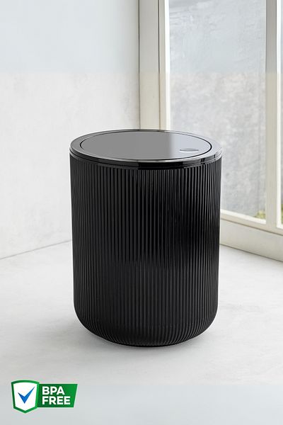 Nandy Home Coș de gunoi rotund de 4,5 L, Coș de gunoi pentru baie, bucătărie