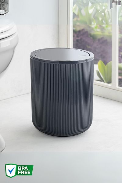 Nandy Home Coș de gunoi rotund de 4,5 L, Coș de gunoi pentru baie, bucătărie