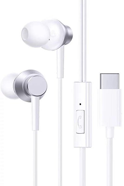Baseus Süper Ses Sistemli Type C Kablolu Mikrofonlu Kulaklık, Hifi Ses, Hd Mikrofonlu Type C Kulaklı