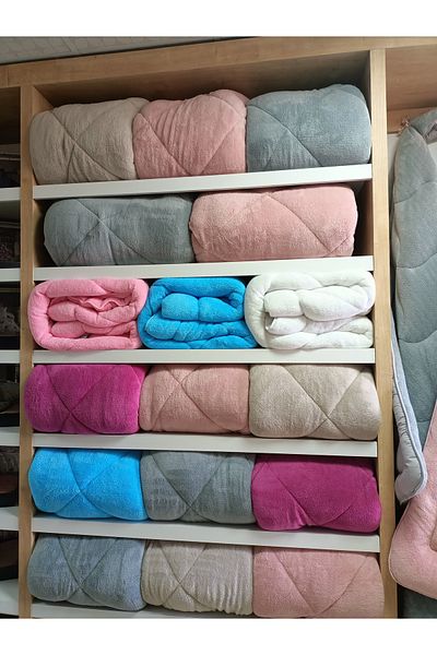 GOLDRİSE لحاف Eyupoglu مزدوج فاخر - 57 خيط، مزدوج الجوانب، قطن ويلسوفت، سيليكون 195x215 هدية