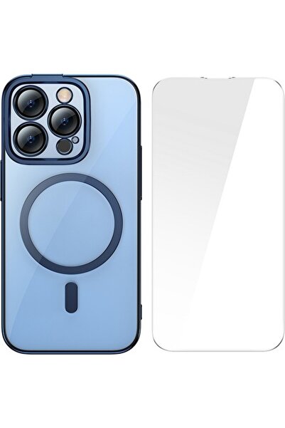 Baseus Protective Film Case Glitter MagSafe Apple iPhone 14 Pro Max - blue