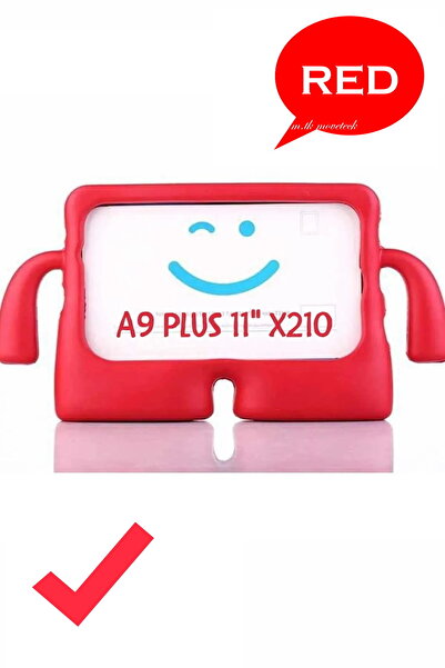 m.tk moveteck حافظة متوافقة مع هاتف Galaxy Tab A9 Plus مقاس 11 بوصة X210 من السيليكون الناعم مع حامل وحامل للأطفال