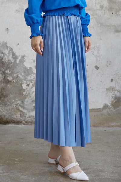 InStyle Szűk rakott szoknya - kék