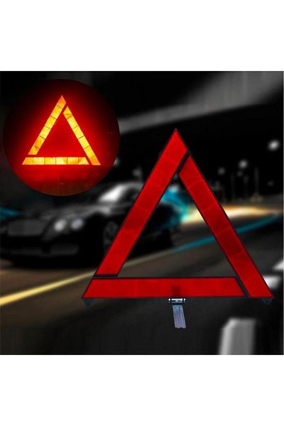 Ally Foldable Car Auto Emergency Breakdown Reflector Reflective Stop Sign Red