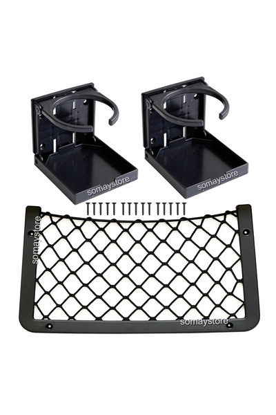 Goldsea Marine Tekne Karavan Seti 2 Adet Katlanır Bardaklık 1 Adet 32x17cm Eş...