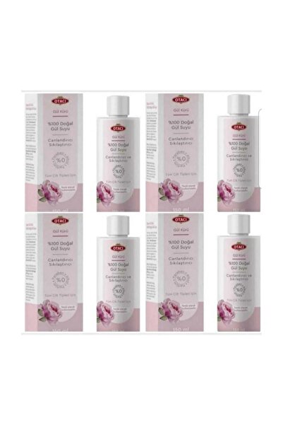 Otacı Gül Kürü %100 Doğal Gül Suyu 150ml X 4 Adet Gülsuyu 116