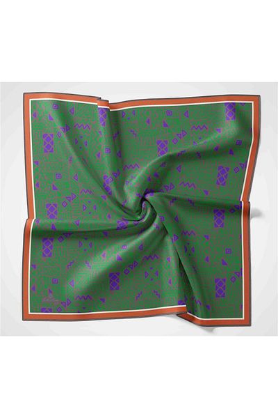 Silk Home Μαλακό βαμβακερό κασκόλ με αιγυπτιακό σχέδιο