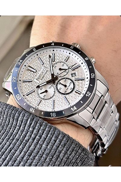 Ferrucci Men's Functional Steel Cord Wristwatch