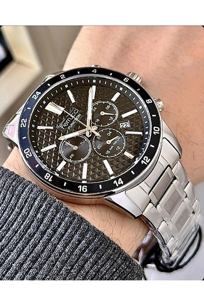 Ferrucci Men's Functional Steel Cord Wristwatch