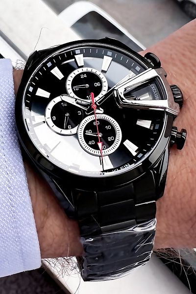 Daniel Klein Exclusive Men's Wristwatch 3 Atm Waterproof Black Color Steel Cord Bracelet Gift Dke2051c4