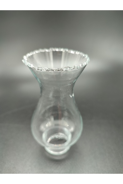 KUĞULU Minyatür Gaz Lambası Camı. Tam Şeffaf Renkte. (ALT ÇAP: 3.00CM-:H:10.5...