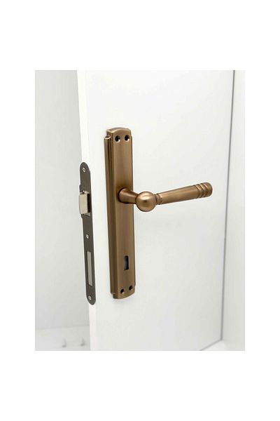KOLDOOR Ottoman Handles Luxury Antique Yellow Mirrored Room Interior Door Handle 1 Set
