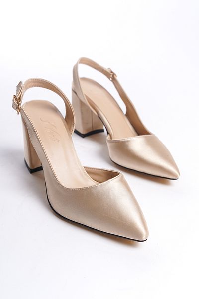 MARSEDO Pantofi de rochie de seară de zi cu zi cu toc stiletto, cu bandă, cu spate deschis, cu vârf ascuțit, Olsen