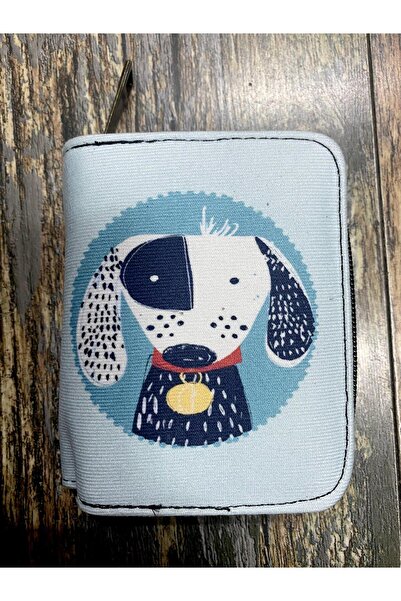 Street Bag Dog Patterned Ethnic Authentic Patterned Compartmented Useful Wallet