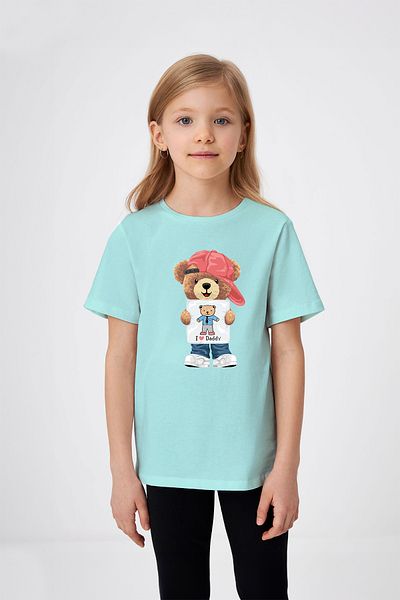 ADABEBEK I Love Daddy Hated Teddy Bear T-shirt με στάμπα