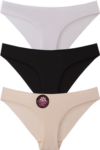 papatyalım Pachet de 3 chiloți economici de bikini tăiați cu laser