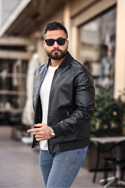 BASEL.CO ΑΝΔΡΙΚΟ Δερμάτινο ΜΠΟΥΦΑΝ PREMIUM BOMBER