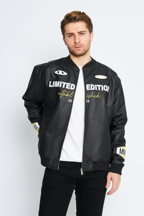 NEWLAKER Unisex Oversize Deri HOMME Nak lemeli Bomber Ceket Fiyat Yorumlar Trendyol