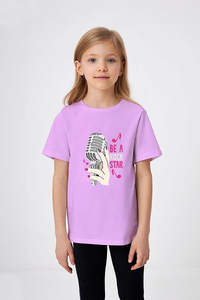 ADABEBEK Tricou pentru fetiță cu imprimeu Mic Star Being Written