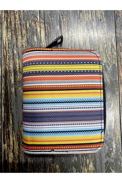Street Bag Ethnic Authentic Patterned Compartmented Useful Wallet