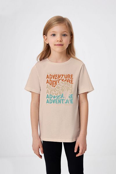 ADABEBEK Μπλουζάκι για κορίτσια με μοτίβο Adventure Camping