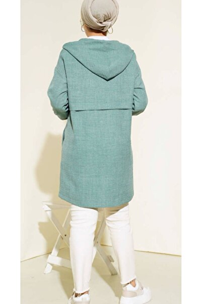 YILMAZBARMAZ γυναικείο παλτό μέσης κορδόνι