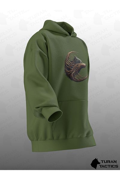 TURAN TACTICS BOZΚΟΥΡΤ v3 ΕΚΤΥΠΩΜΕΝΗ OVERSIZE ΜΠΛΟΥΖΑ ΜΕ ΚΟΥΚΟΥΛΑ (UNISEX)
