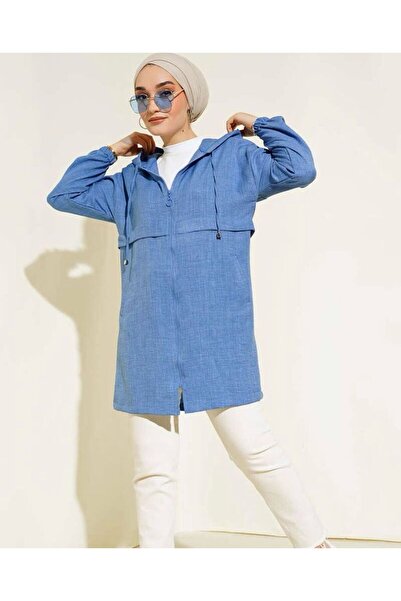 YILMAZBARMAZ γυναικείο παλτό μέσης κορδόνι