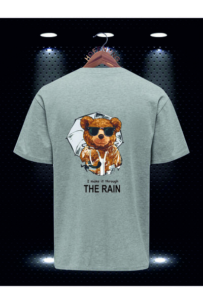 HOFFNUNG Μπλουζάκι Μπλουζάκι με στάμπα Unisex A Bear Under the Rain