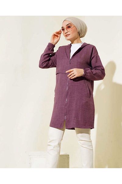 modasindoma women jacket with waist cord