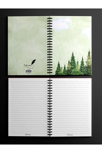 Fobinote Spiral School Notebook 80 sheets (1 Piece) - A5 Size Lined Notebook