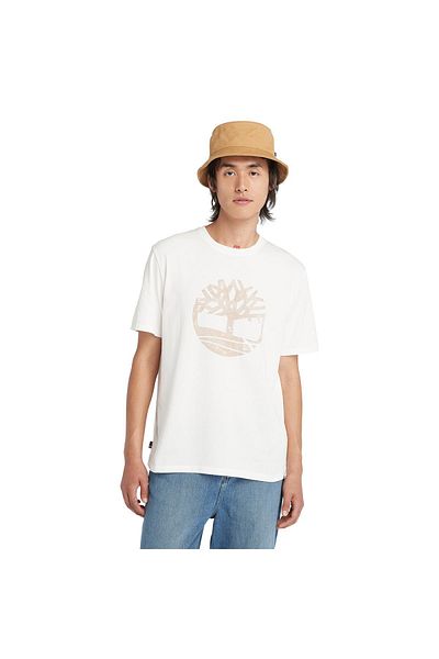 Timberland Tb0A5Uek Garmentdyelogographictee White Men's T-Shirt