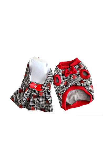 atelyu cat dog clothes plaid bow tie clothes tshirt sweater